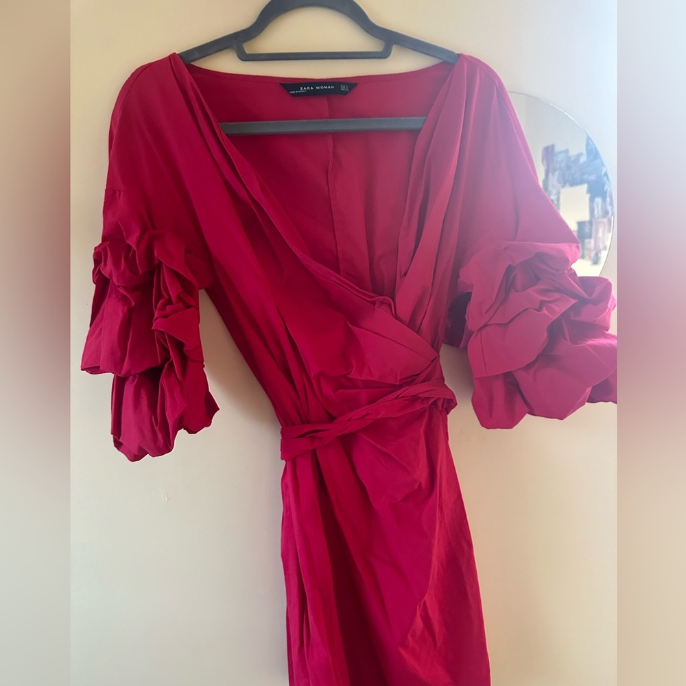 Hot red dress